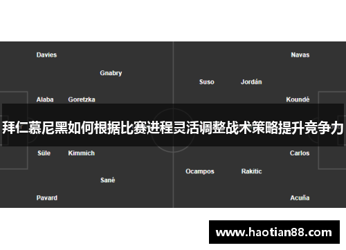 拜仁慕尼黑如何根据比赛进程灵活调整战术策略提升竞争力